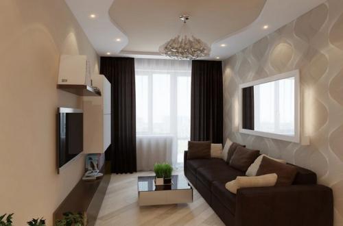 Гостиная в шоколадно-бежевых тонах. БЕЖЕВО-КОРИЧНЕВАЯ ГОСТИНАЯ: ОСНОВЫ ПРОЕКТИРОВАНИЯ