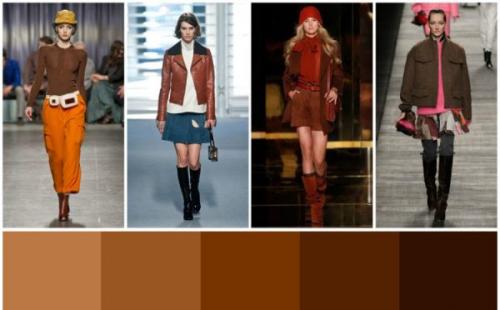 С чем сочетается коричневый цвет в одежде. Сочетание коричневого в одежде