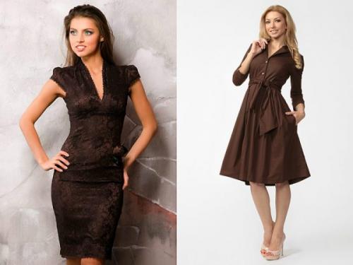 С чем сочетается коричневый цвет в одежде. Сочетание коричневого в одежде