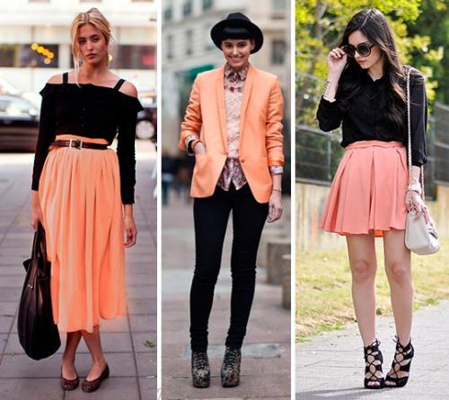 Таблица сочетания цветов персиковый. ПЕРСИКОВЫЙ цвет в одежде — сочетания и фото