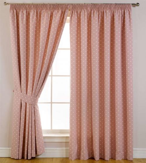 Тюль персикового цвета. Удачное сочетание