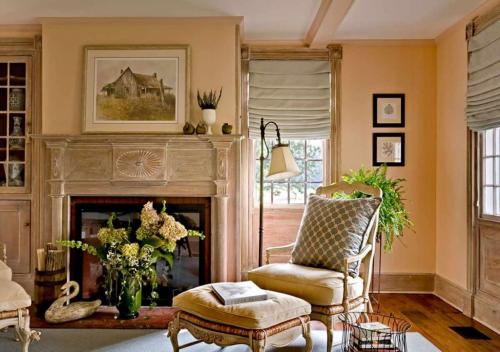 Персиковый цвет в интерьере. Удачные комбинации с персиковым цветом 15