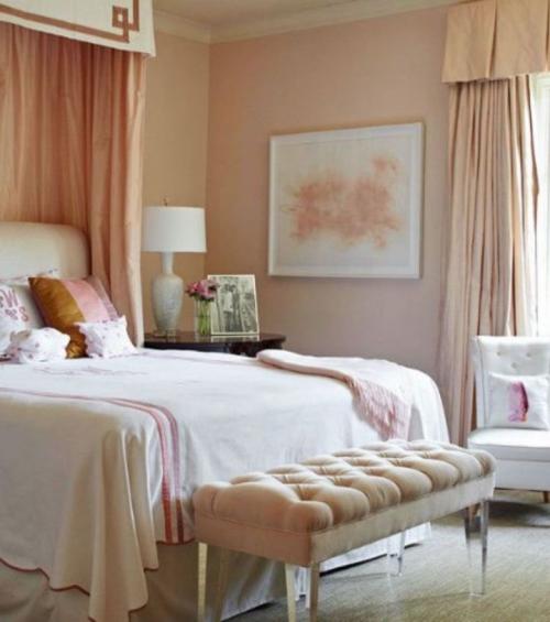 Персиковый цвет в интерьере. Удачные комбинации с персиковым цветом 02