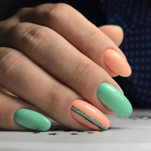 Персиковый дизайн ногтей. Персиковый маникюр: варианты сочетания цветов