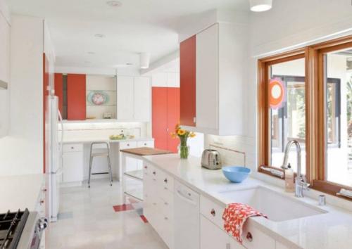 Персиковый цвет в интерьере кухни. Особенности и преимущества персикового цвета для оформления кухни