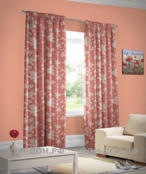 К абрикосовым стенам, какие подойдут шторы. Необычные сочетания 05