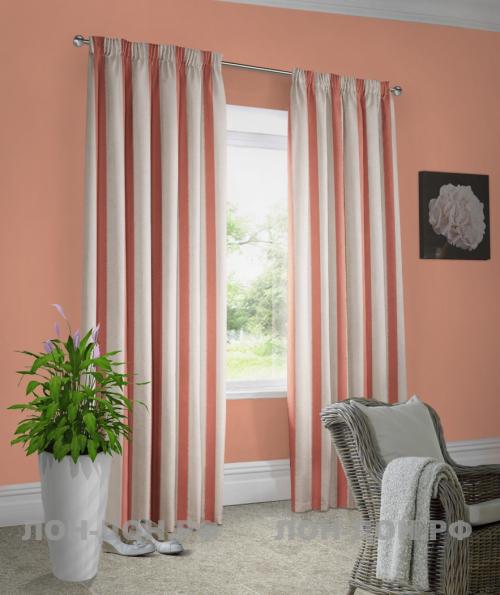 К абрикосовым стенам, какие подойдут шторы. Необычные сочетания 04