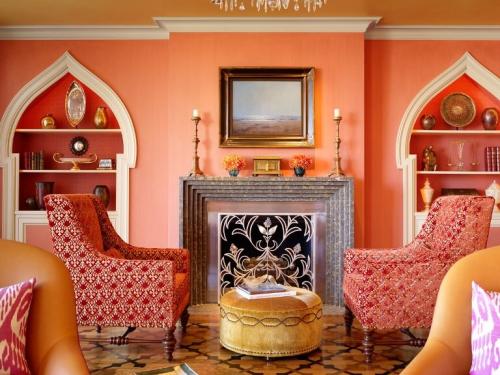 С чем сочетается персиковый цвет в интерьере. Персиковый цвет в интерьере: тепло и уют в доме