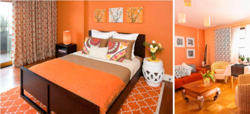 Сочетание цветов штор и обоев. Варианты сочетания цветов 06