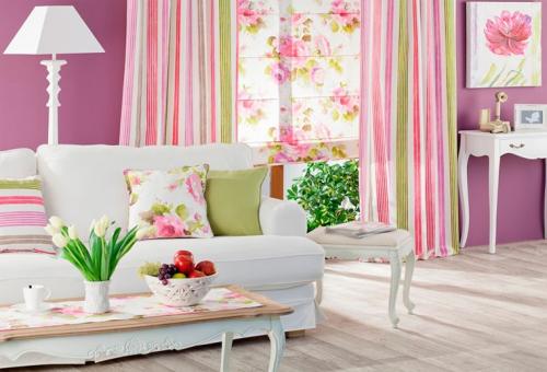 Сочетание цветов штор и обоев. Варианты сочетания цветов 03