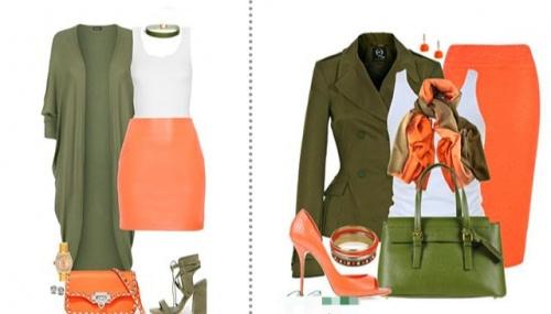 Оранжевый цвет в одежде. Сочетание оранжевого цвета в одежде