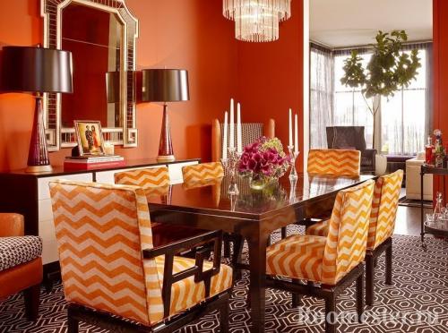 Оранжевый цвет в интерьере. Роль в интерьере