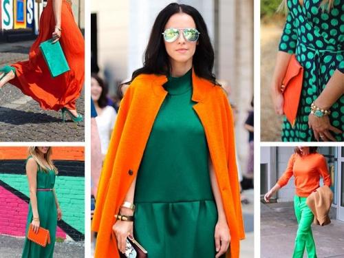 Оранжевый цвет в одежде. Сочетание оранжевого цвета в одежде