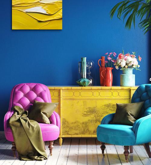 Желтый в интерьере 2022. Сочетание цветов в интерьере 2022