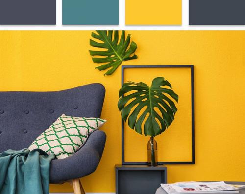 Желтый в интерьере 2022. Сочетание цветов в интерьере 2022