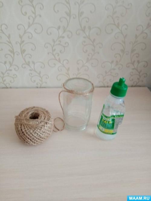 Как приклеить шпагат к стеклу. Мастер-класс «Декор баночек шпагатом»