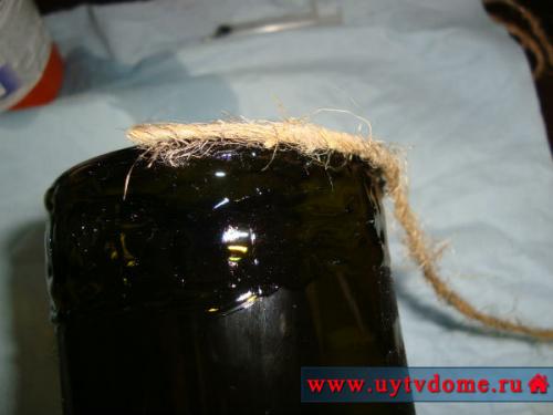 Какие инструменты и материалы нужны для создания вазы из стеклянной бутылки и шпагата. Бутылка декорированная шпагатом (мастер-класс по созданию вазы)