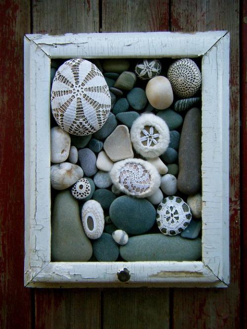 Как можно создать уютный интерьер с помощью гальки. Морская галька в интерьере