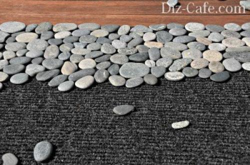 Как использовать гальку для создания беседок и других удобных мест на участке. Пример #3 – «галечные» коврики