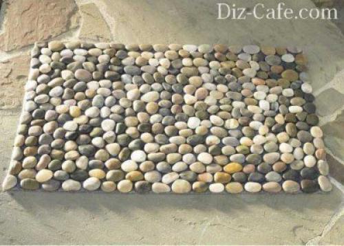 Как использовать гальку для создания беседок и других удобных мест на участке. Пример #3 – «галечные» коврики