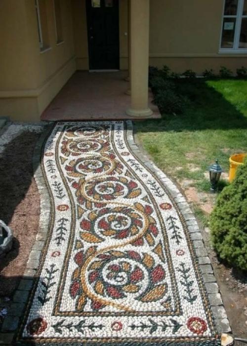 Преимущества дорожек из гальки. Какой природный камень лучше использовать для дорожек 18