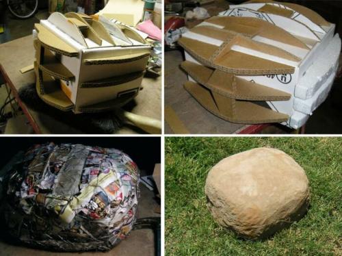 Как сделать гальку своими руками. Искусственный камень валун своими руками для сада