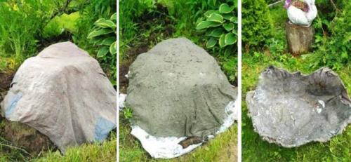 Как сделать гальку своими руками. Искусственный камень валун своими руками для сада