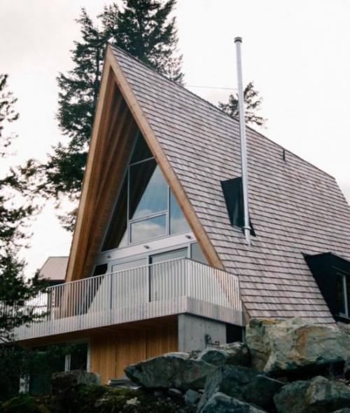 А образная баня. Особенности домов-шалашей