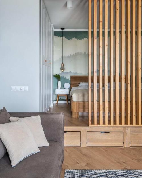 Мобильные перегородки для зонирования пространства в комнате. 100+ лучших идей: перегородки для зонирования комнаты 07