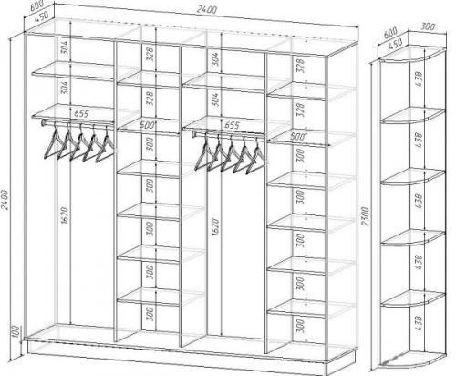 Встроенные шкафы-купе в прихожей. Где в прихожей разместить шкаф-купе 01