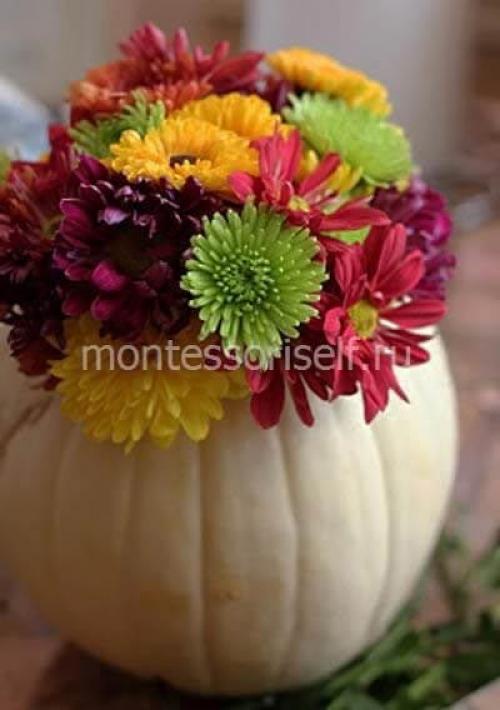 Ваза из тыквы поделка. Ваза из тыквы своими руками