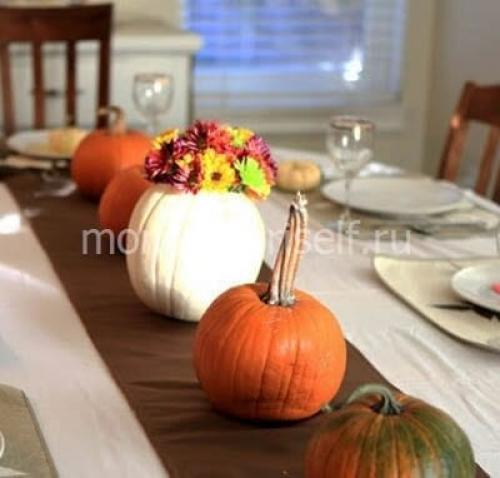 Ваза из тыквы поделка. Ваза из тыквы своими руками