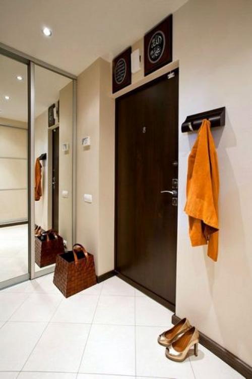 Современный дизайн прихожей со шкафом-купе. Как правильно подобрать размер шкафа? 06