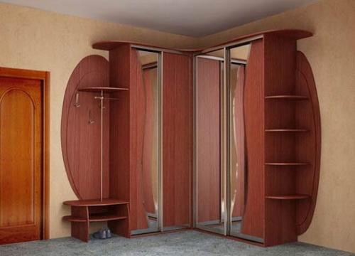 Шкаф-купе в прихожую с зеркалом. Виды