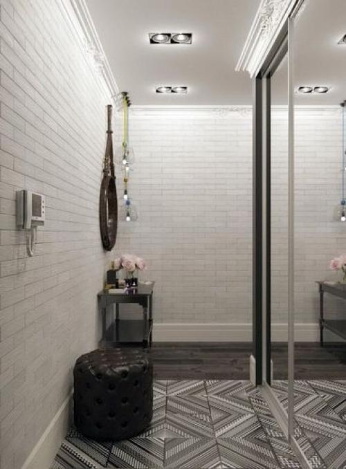 Современный дизайн прихожей со шкафом-купе. Как правильно подобрать размер шкафа? 04