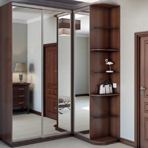 Узкий шкаф с зеркалом в прихожую. Виды зеркальных шкафов