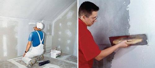 Что сначала шпаклевка или штукатурка. Разница в работе 11