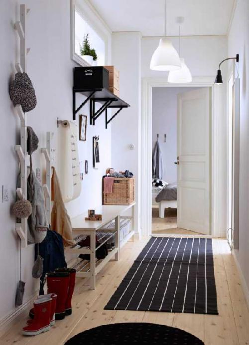 Какой шкаф выбрать в прихожую. Прихожая для узкого коридора, как расширить пространство 01