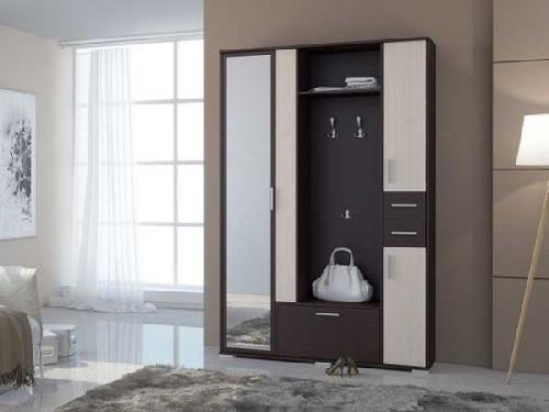 Какой шкаф выбрать в прихожую. Прихожая для узкого коридора, как расширить пространство 02