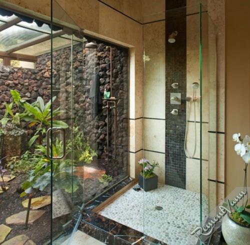 Морские камушки в интерьере. Морская галька в интерьере