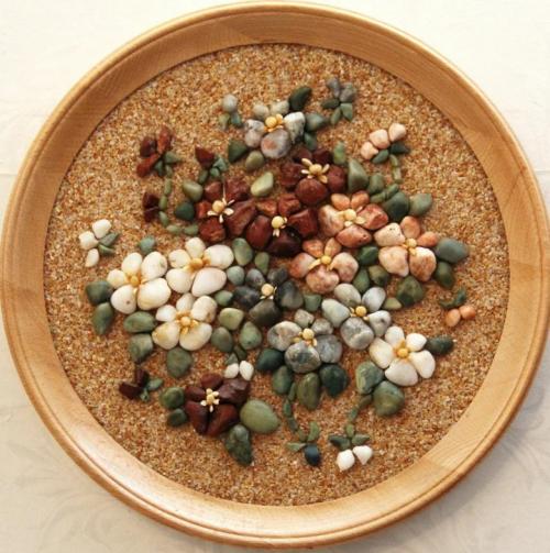 Морская и речная галька в дизайне интерьера. Морская галька в интерьере ванной комнаты 12