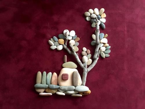 Морская и речная галька в дизайне интерьера. Морская галька в интерьере ванной комнаты 13