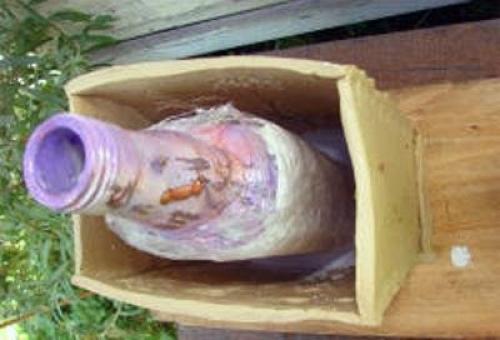 Ваза для цветов из пластиковой бутылки и гипса. Мастер-класс по вазе из гипса своими руками под старый камень