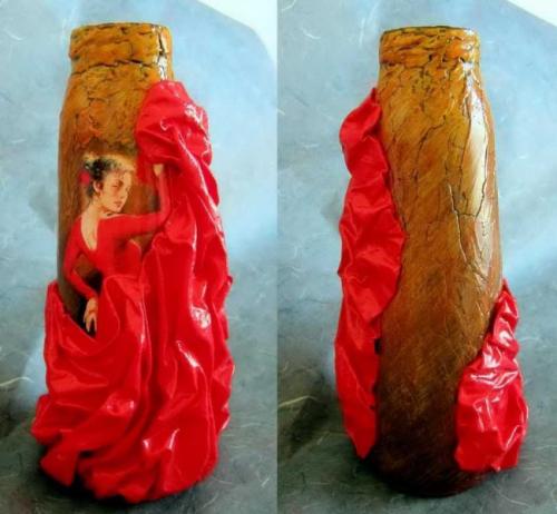 Красивый декупаж вазы. Декупаж вазы – мастер-класс для начинающих, как сделать стильное украшение (инструкция + 90 фото)