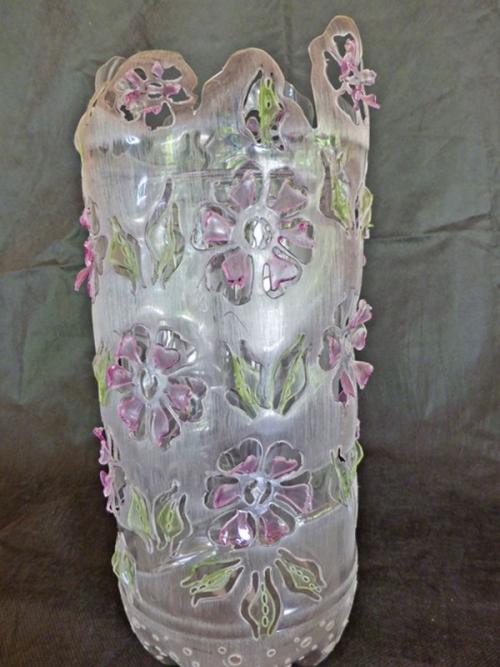 Ваза из 5 литровой бутылки. Как сделать вазу из пластиковой бутылки своими руками