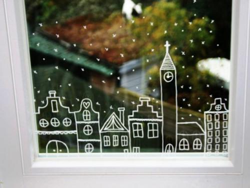 Как украсить окна на Новый год 2022. Оригинальные идеи, как украсить окна на Новый год своими руками