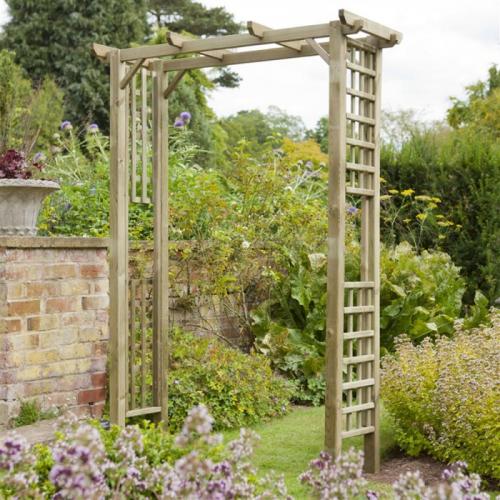 Виды деревянных арок на даче. Виды и размеры садовых арок