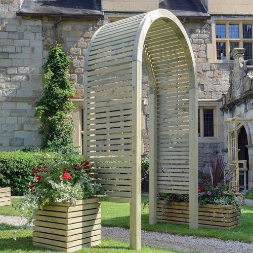 Виды деревянных арок на даче. Виды и размеры садовых арок