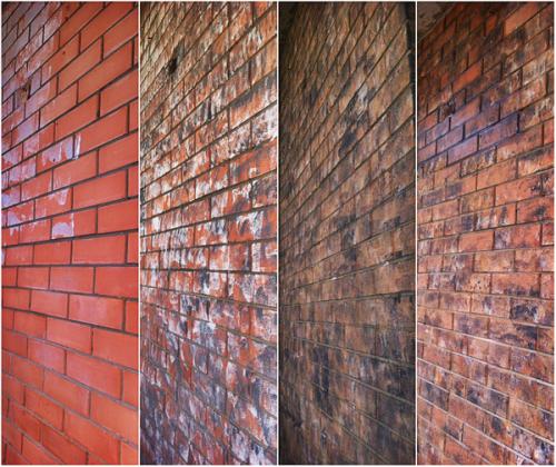 Как можно создать эффект старости на фасаде из обычного дешевого кирпича. Част.  Как состарить кирпичную стену своими руками