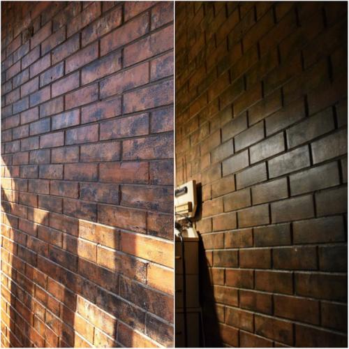 Как можно создать эффект старости на фасаде из обычного дешевого кирпича. Част.  Как состарить кирпичную стену своими руками